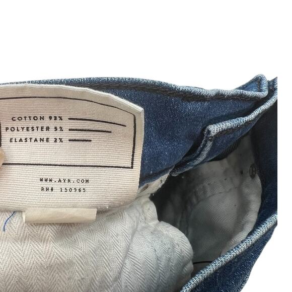 Ayr Skinny Jeans Distressed Denim Stretch Medium Wash Blue Size 25 x 30 - Picture 13 of 14